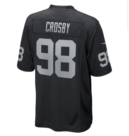 Maxx Crosby #98 Black Jersey