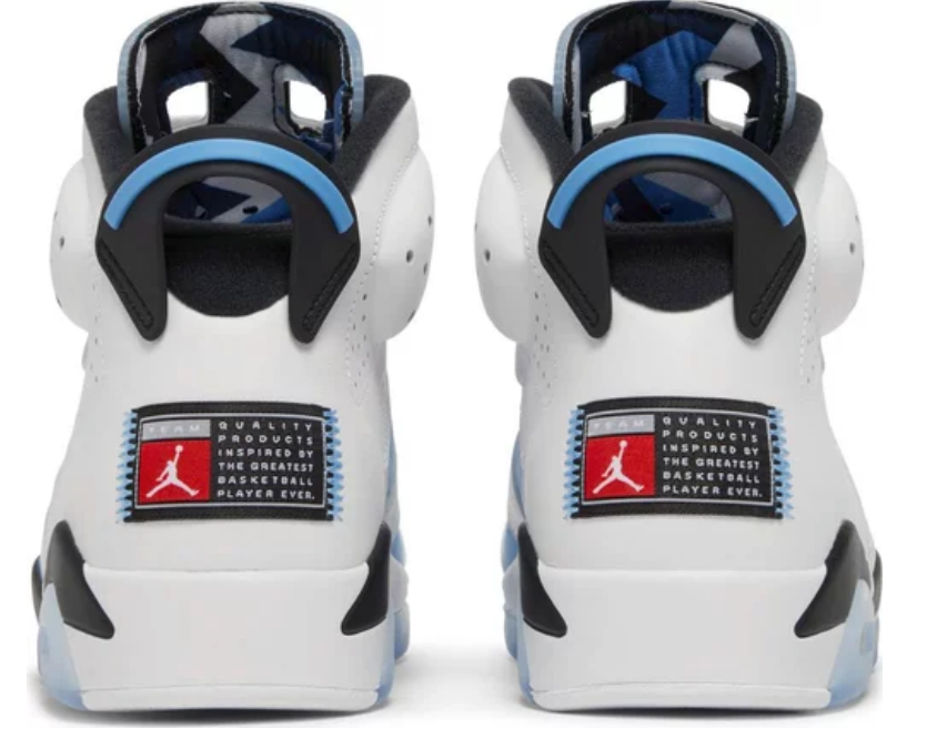 Air Jordan 6 Retro UNC White