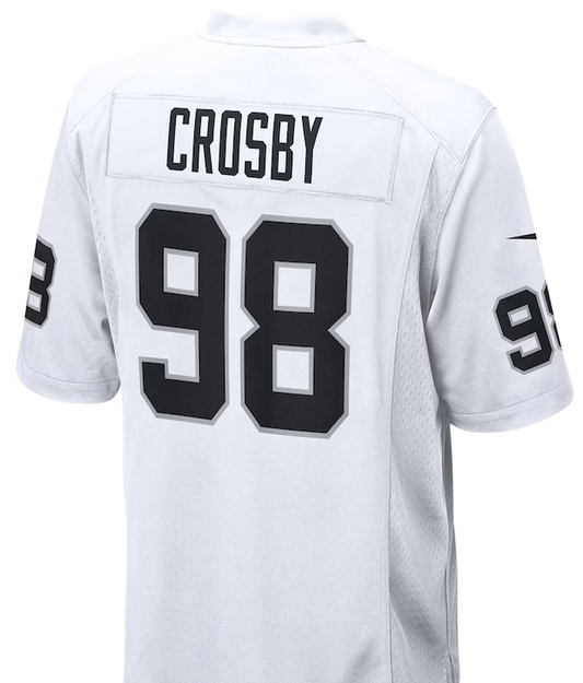 Maxx Crosby #98 Raiders White Jersey