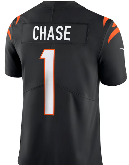 Ja'Marr Chase #1 Cincinnati Bengals Black Jersey