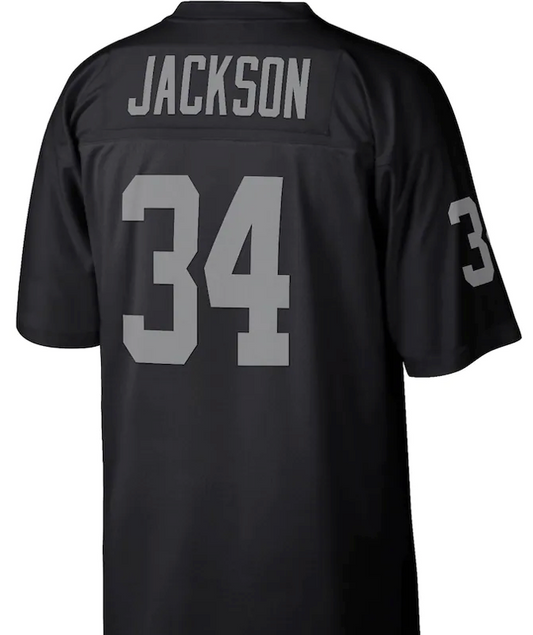 Bo Jackson #34 Raiders Black Jersey