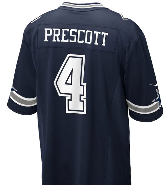 Dak Prescott  #4 Dallas Cowboys Blue Jersey