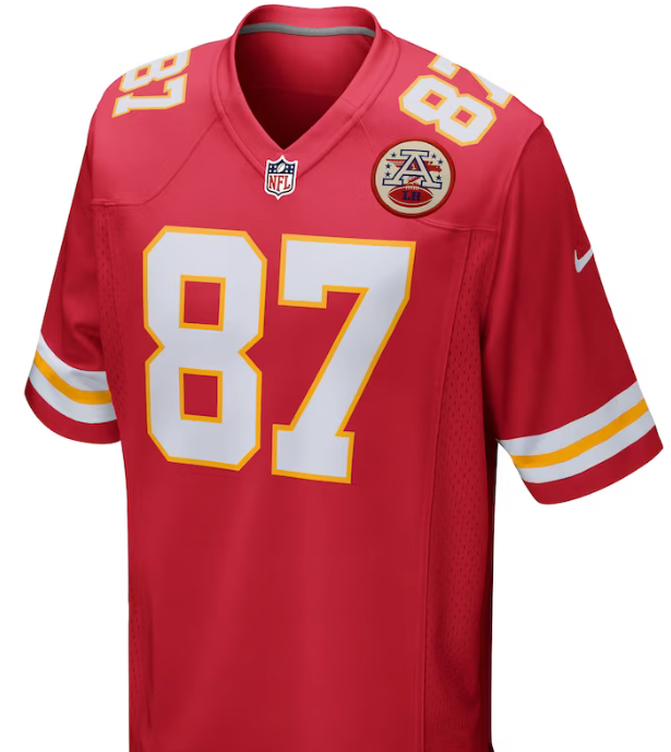 Travis Kelce #87 Kansas City Chiefs Red 2XL