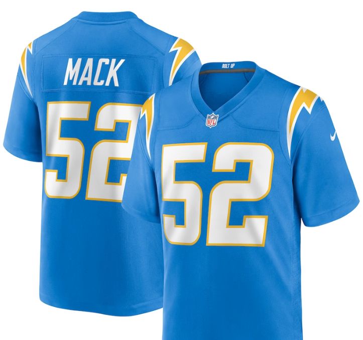 Khalil Mack #52 LA Chargers Blue XL