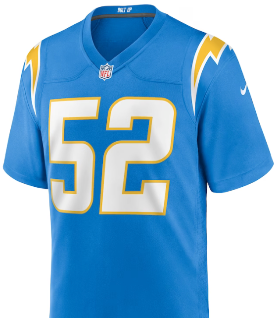 Khalil Mack #52 LA Chargers Blue XL
