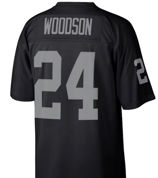 Charles Woodson #24 Raiders Black Jersey