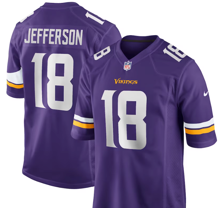Justin Jefferson #18 Vikings Purple
