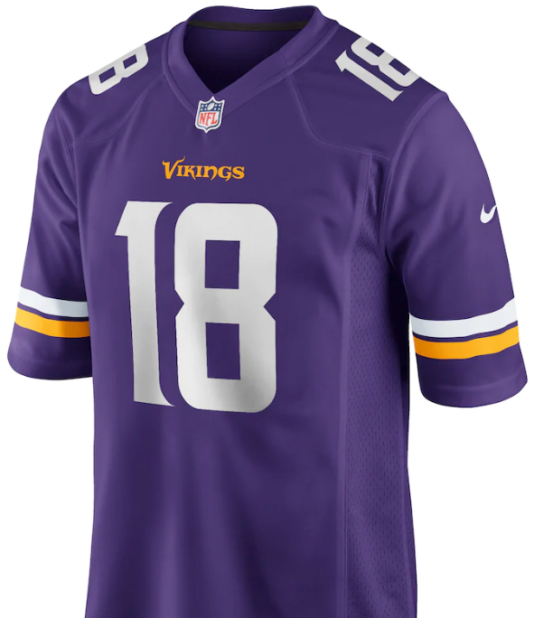 Justin Jefferson #18 Vikings Purple