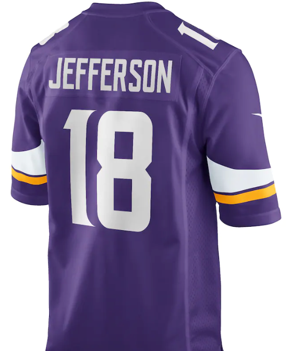 Justin Jefferson #18 Vikings Purple