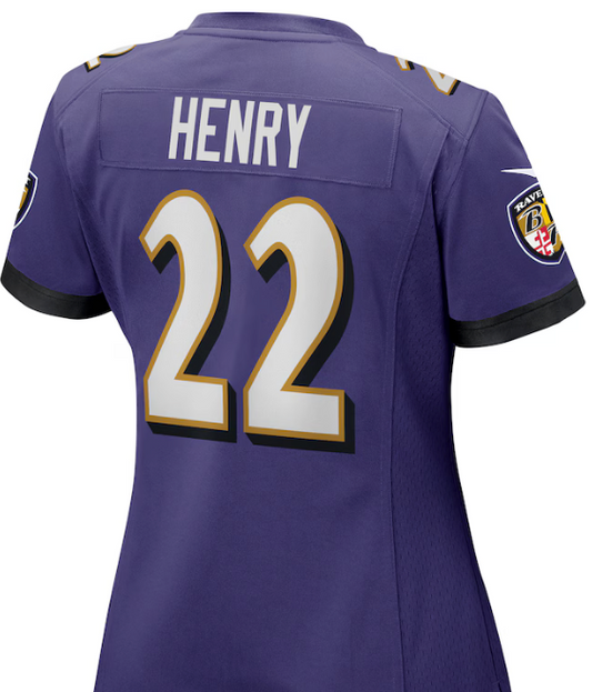 Derrick Henry #22 Womens Ravens Purple