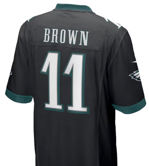 AJ Brown  #11 Eagles Black Jersey