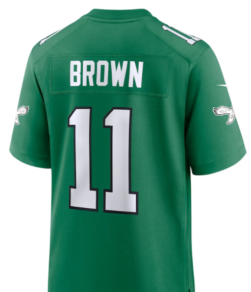 AJ Brown  #11 Eagles Kelly Green Jersey