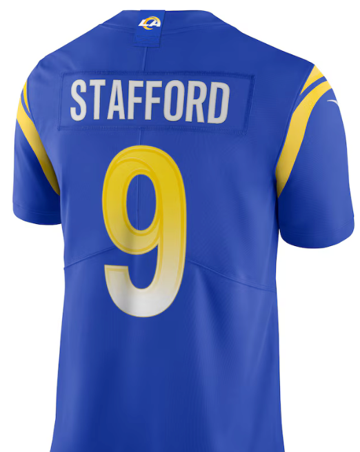 #9 Matthew Stafford Los Angeles Rams Blue Jersey