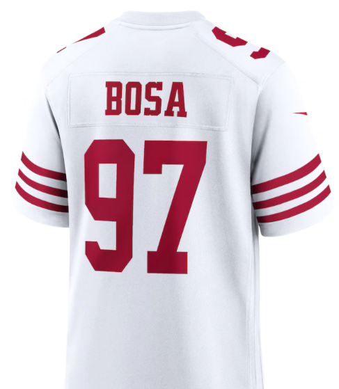 Nick Bosa #97 49ers White