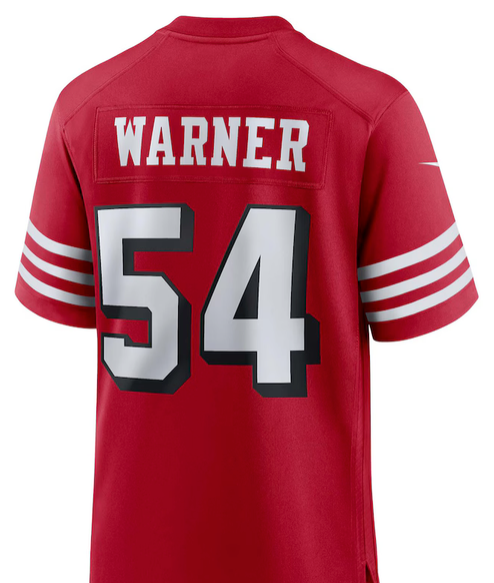 Fred Warner #54 49ers Red