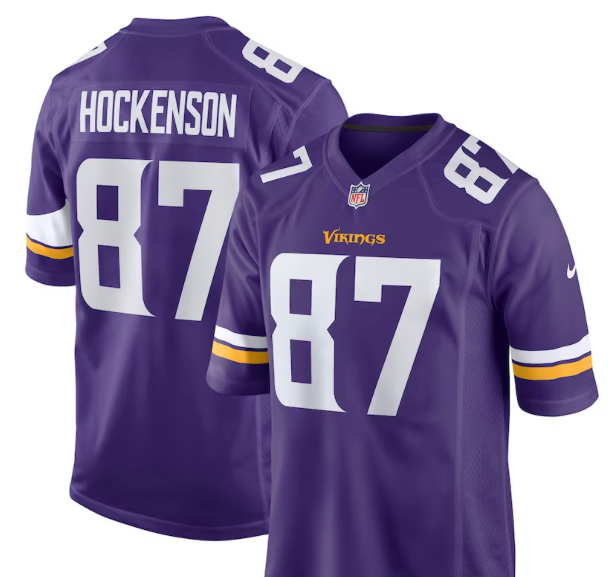 T.J. Hockenson  #87 Vikings Purple