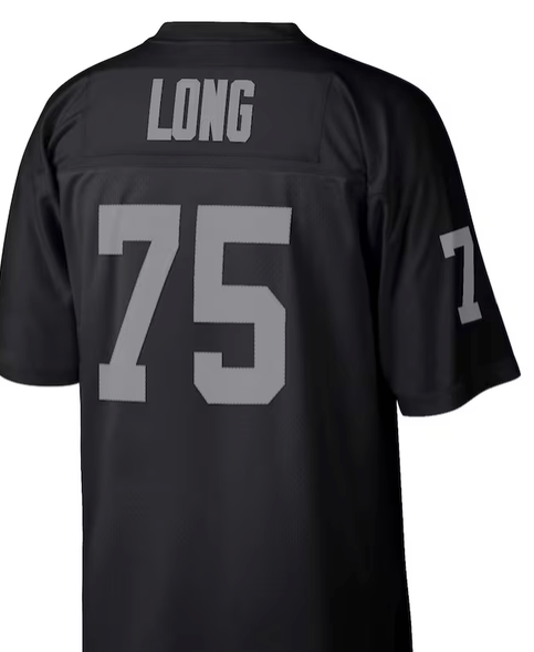 Howie Long #75 Raiders Black Jersey