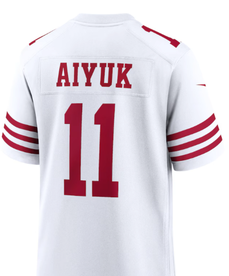 Brandon Aiyuk #11 49ers White Small