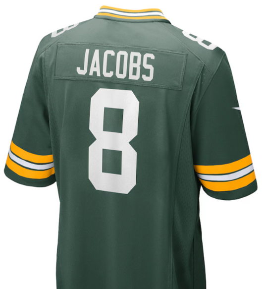 Josh Jachobs #8 Green Bay Packers Green