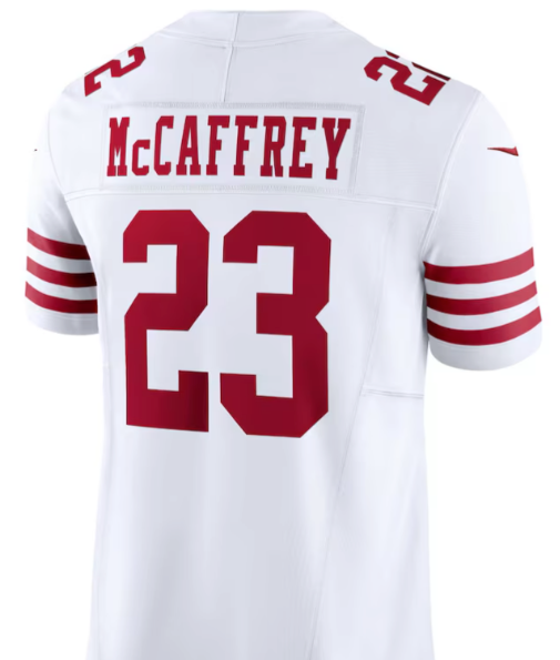 Christian McCaffery #23 49ers White
