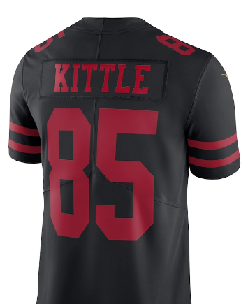 George Kittle #85 49ers Black