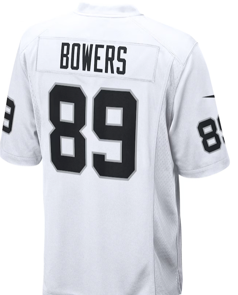 Brock Bowers #89 Raiders White Jersey