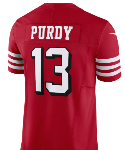 Brock Purdy #13 49ers Red
