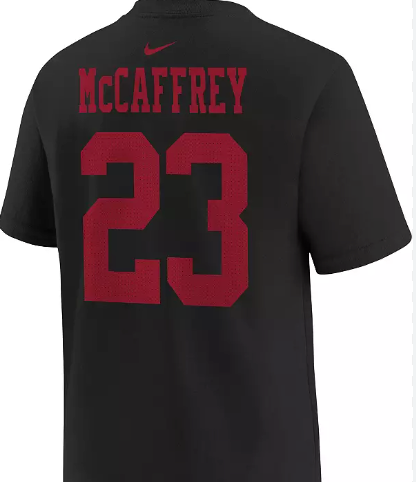Christian McCaffery #23 49ers Black