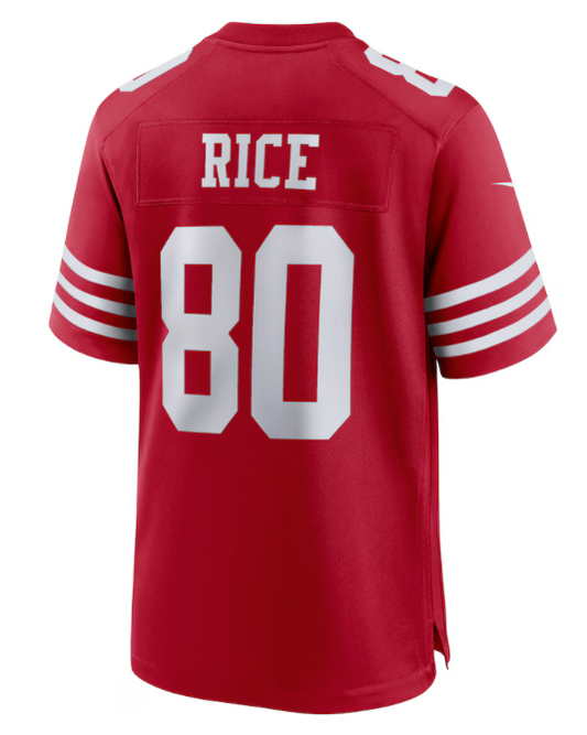 Jerry Rice #80 49ers Red