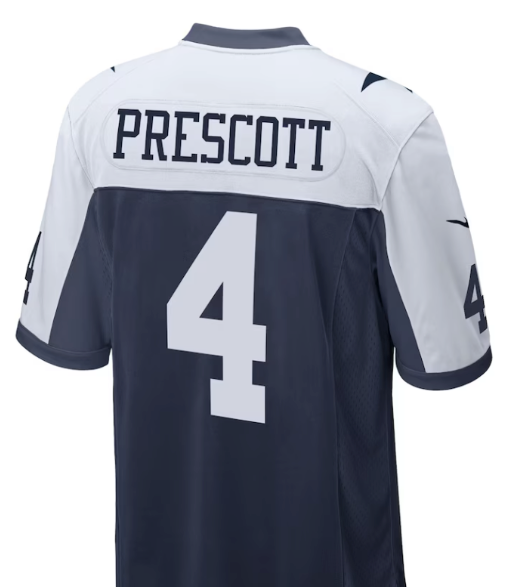 Dak Prescott  #4 Dallas Cowboys Thanksgiving Jersey