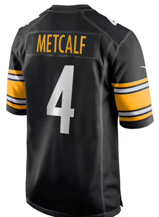 DK Metcalf #4 Pittsburgh Steelers  Black