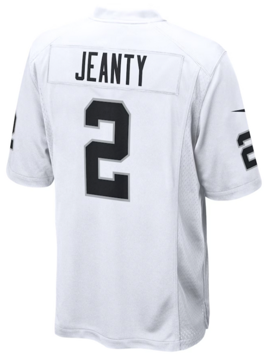 Ashton Jeanty #2 Las Vegas Raiders White