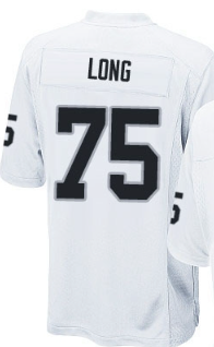 Howie Long #75 Raiders Black Jersey White