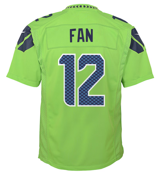 Seattle Seahawks #12 Fan Lime Green