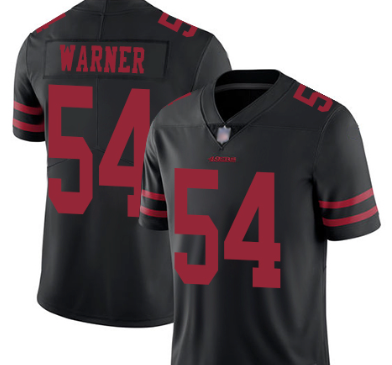 Fred Warnor #54 49ers Red Black 1 OAK