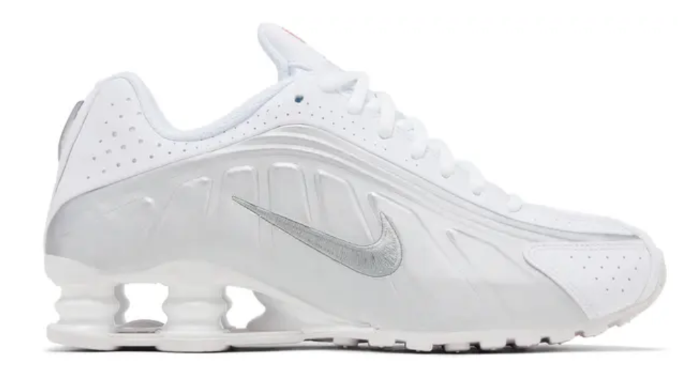 Nike Shox R4 Silver/ White