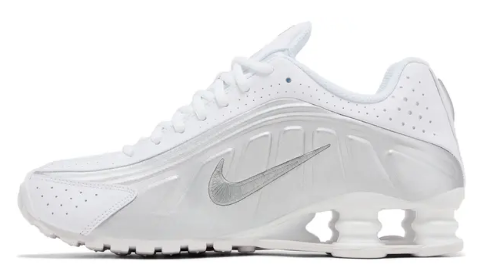 Nike Shox R4 Silver/ White