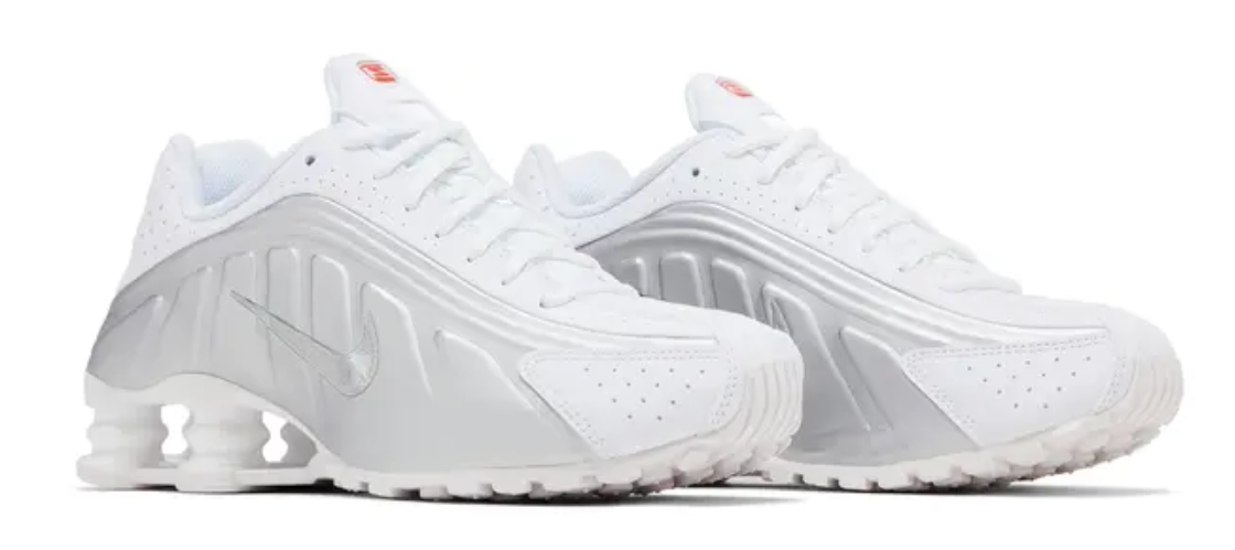 Nike Shox R4 Silver/ White
