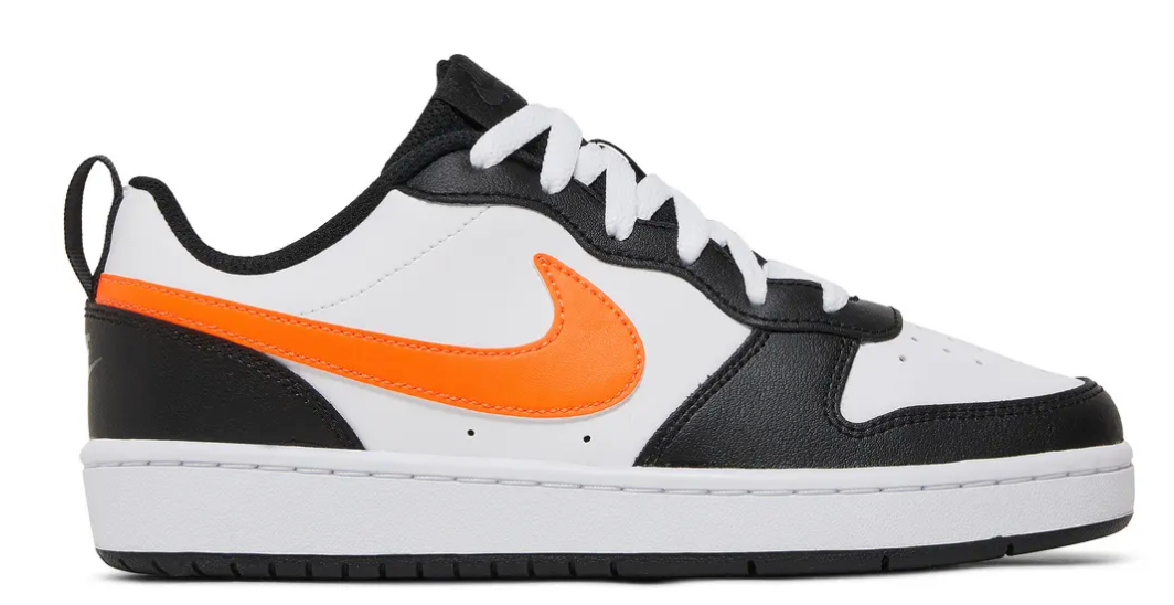 Nike Court Borough Low 2 GS 'White Black Orange'