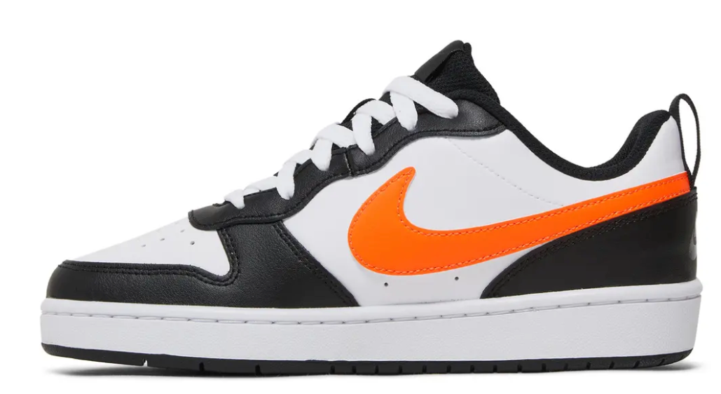 Nike Court Borough Low 2 GS 'White Black Orange'